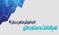 اهم اقدامات و دستاوردهای اداره آموزش مداوم در سال 96